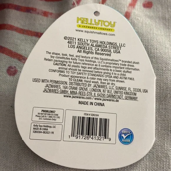 Squishmallows Gordon shark 7” stuffed plush - Picture 5 of 6